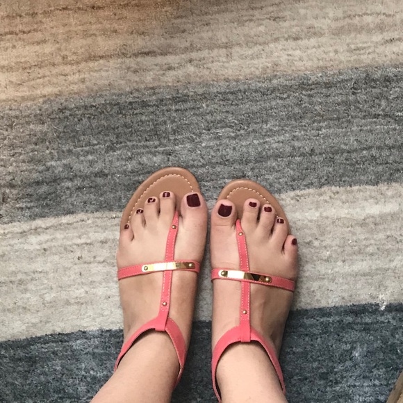 PacSun Gladiator Sandal w/ Gold Plate - Picture 1 of 7